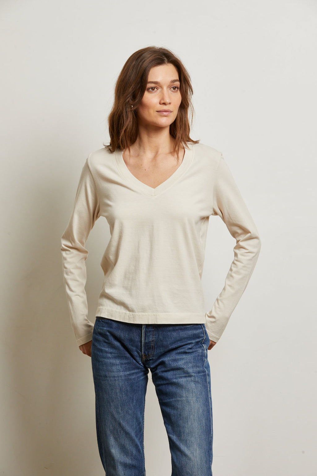 Sinatra V-Neck Long Sleeve | Sugar