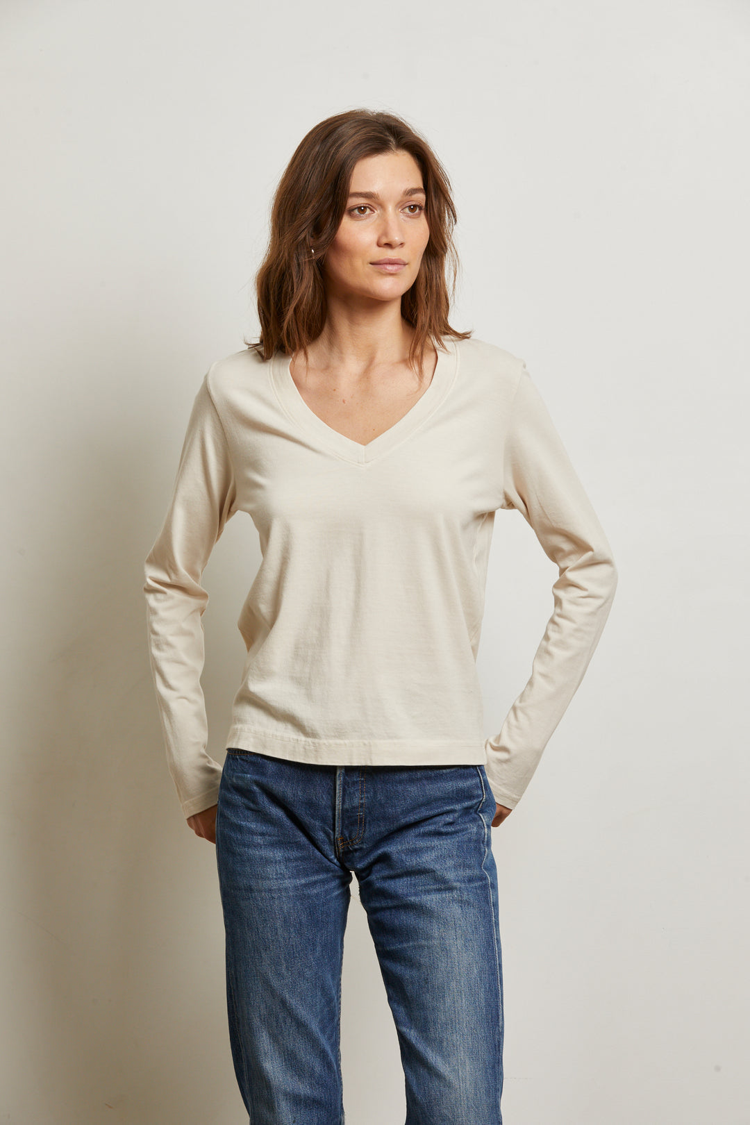 Sinatra V-Neck Long Sleeve | Sugar