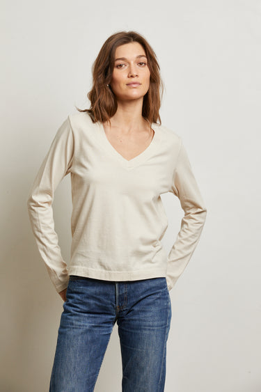 Sinatra V-Neck Long Sleeve | Sugar