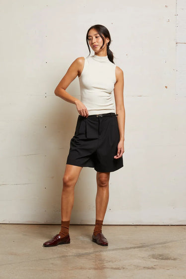 Mel Ribbed Mock Neck Tank | Sugar