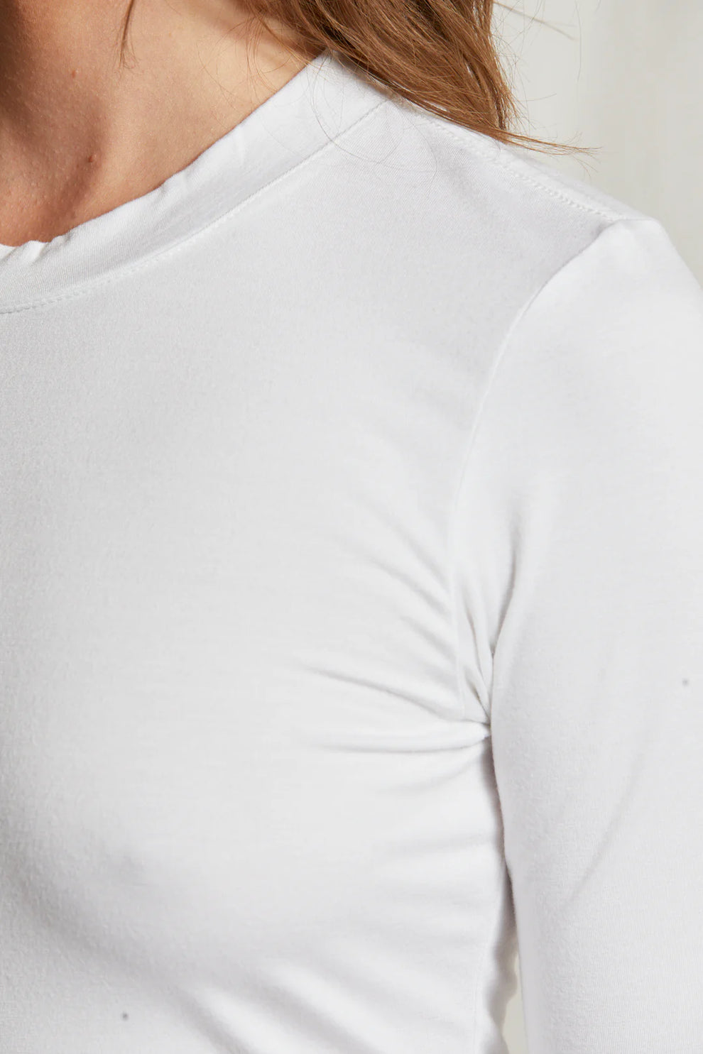 Dionne 90s Long Sleeve | White