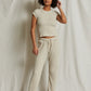 Leann Sweater Rib Pants | Oatmeal