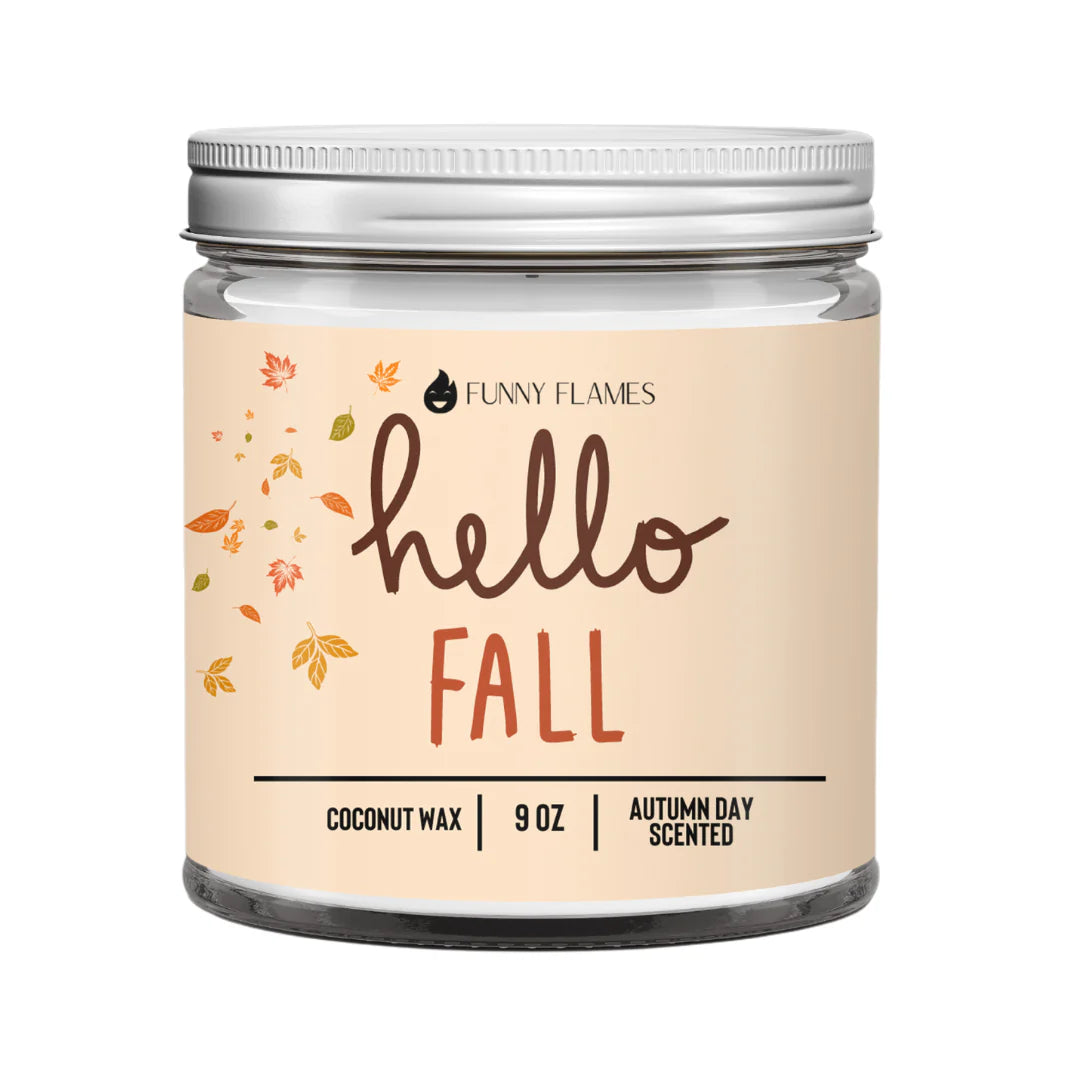 Hello Fall Candle