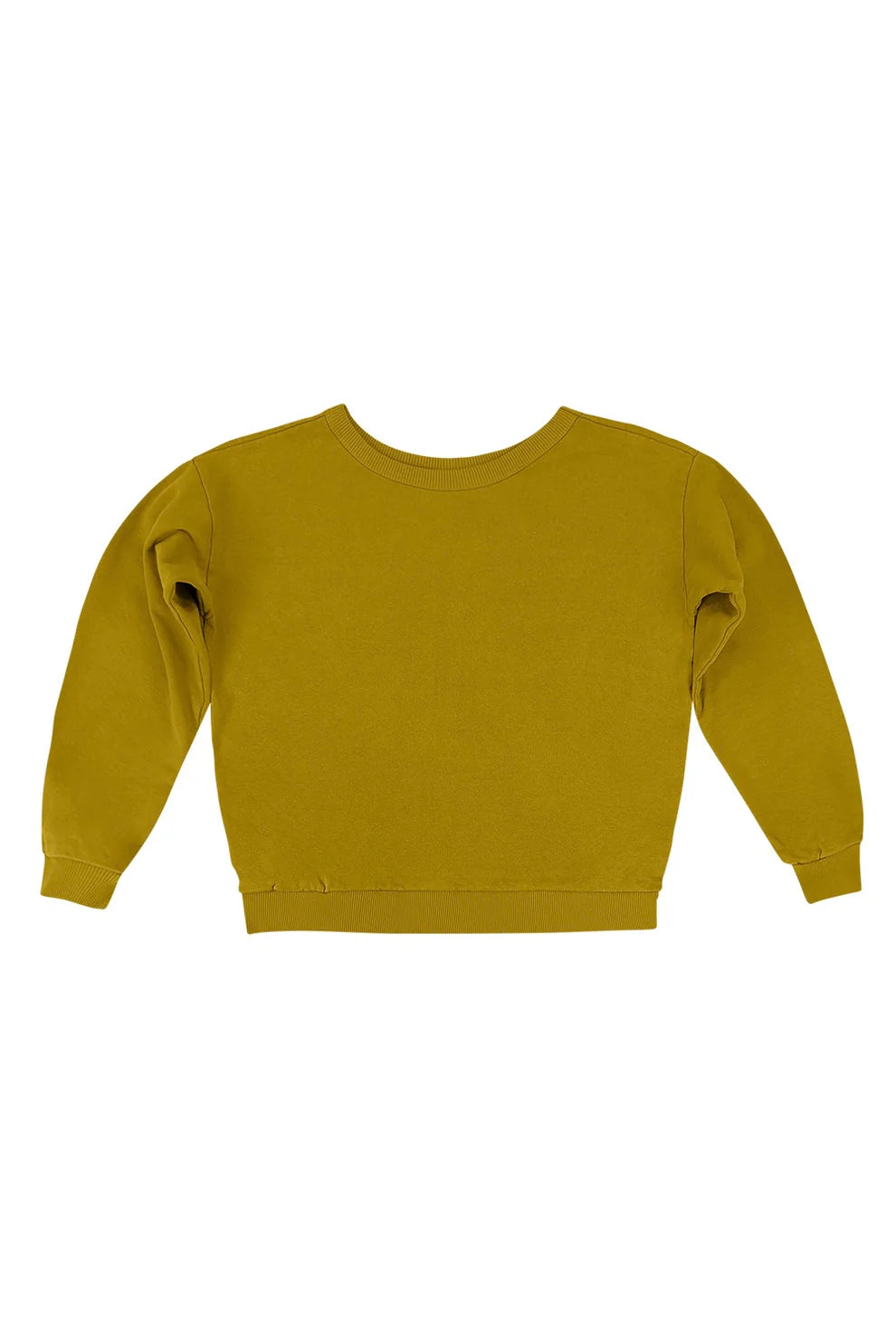 Laguna Cropped Sweatshirt | Citrine Yellow