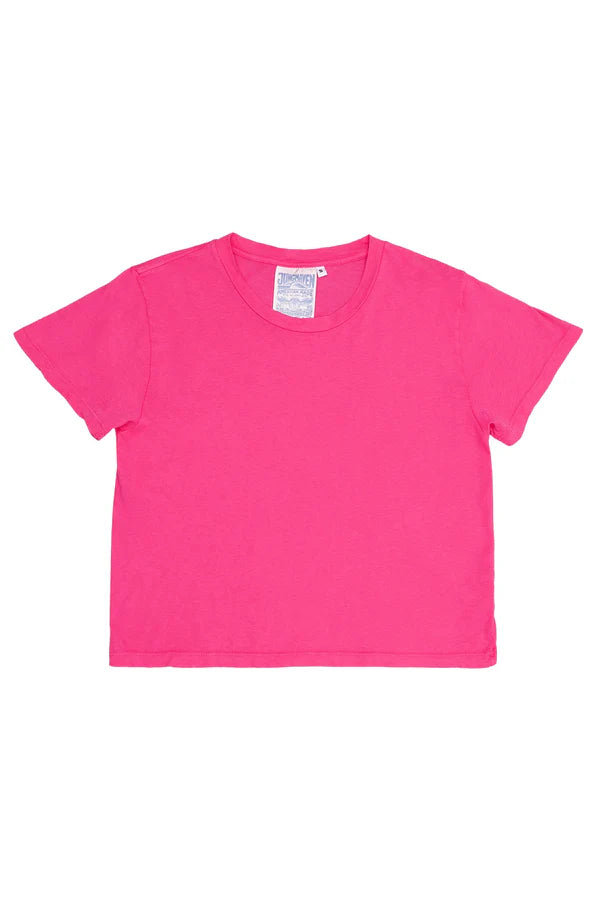 Cropped Ojai Tee | Electric Fuchsia