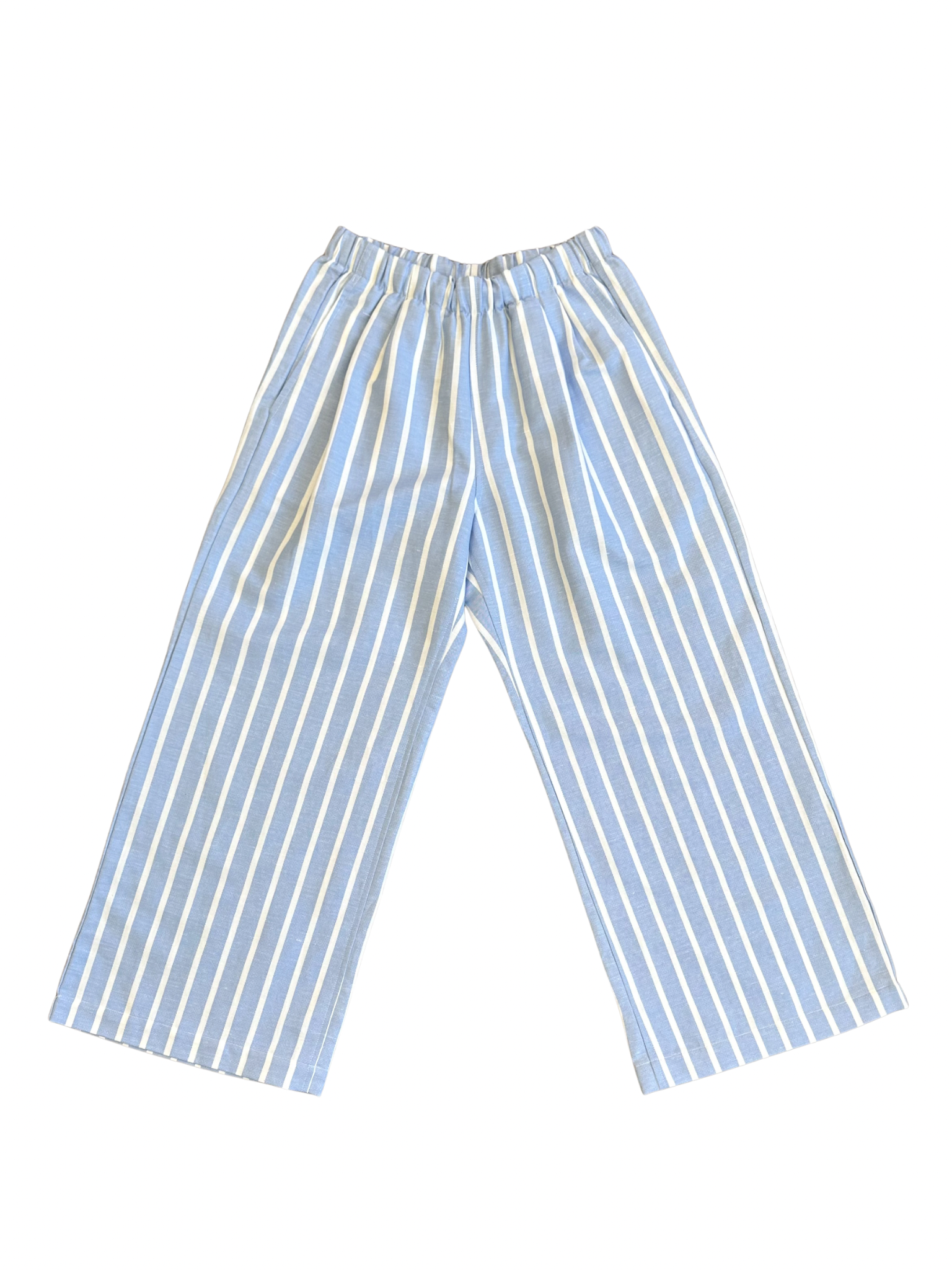 Melrose Pant | Blue + White Stripe