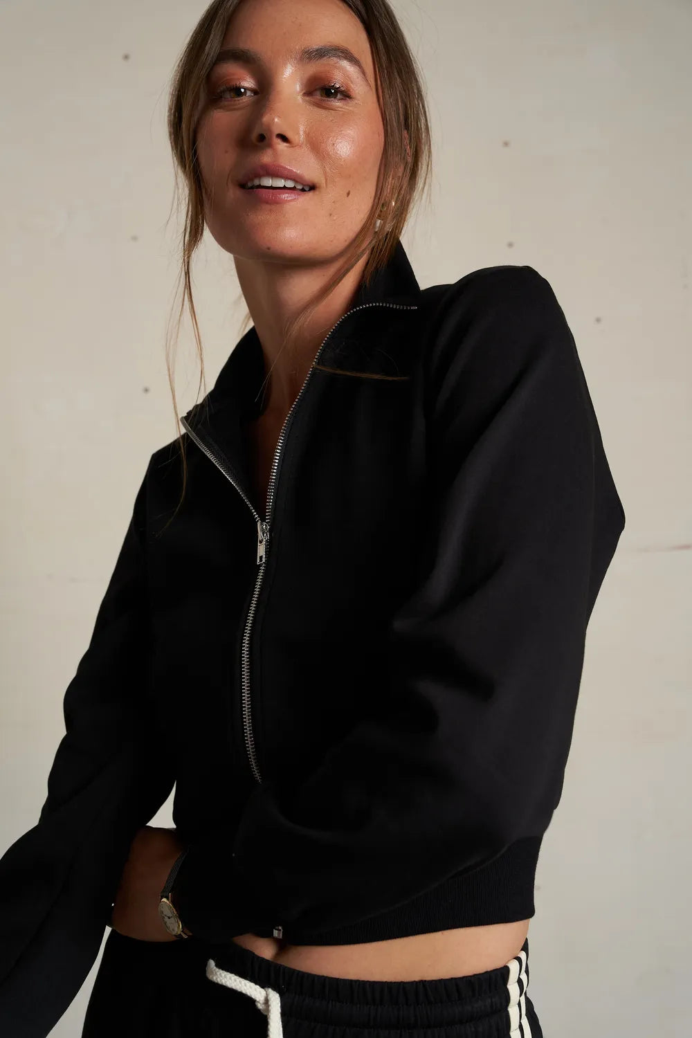 Milana Track Jacket | True Black