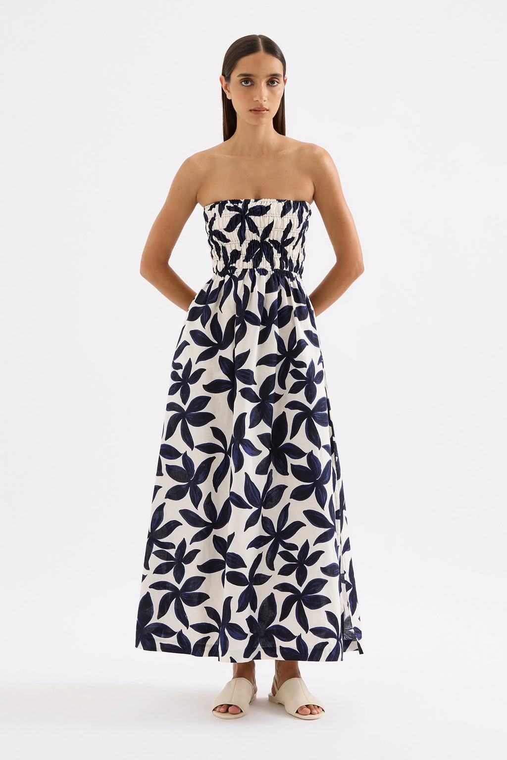 Odessa Maxi Dress | Navy Floral