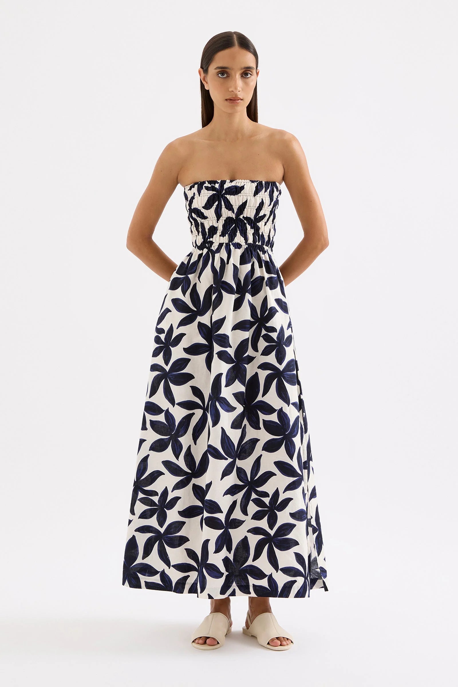 Odessa Maxi Dress | Navy Floral