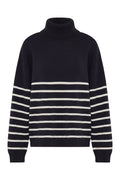 Venus Turtleneck | Navy Stripe