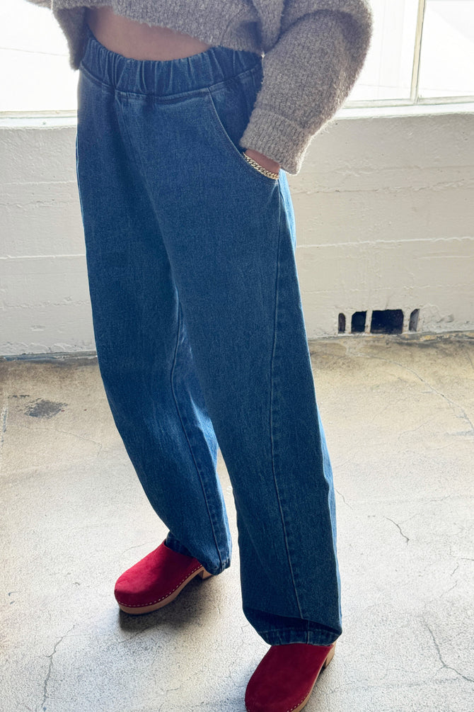 Long Arc Pants | Blue Denim