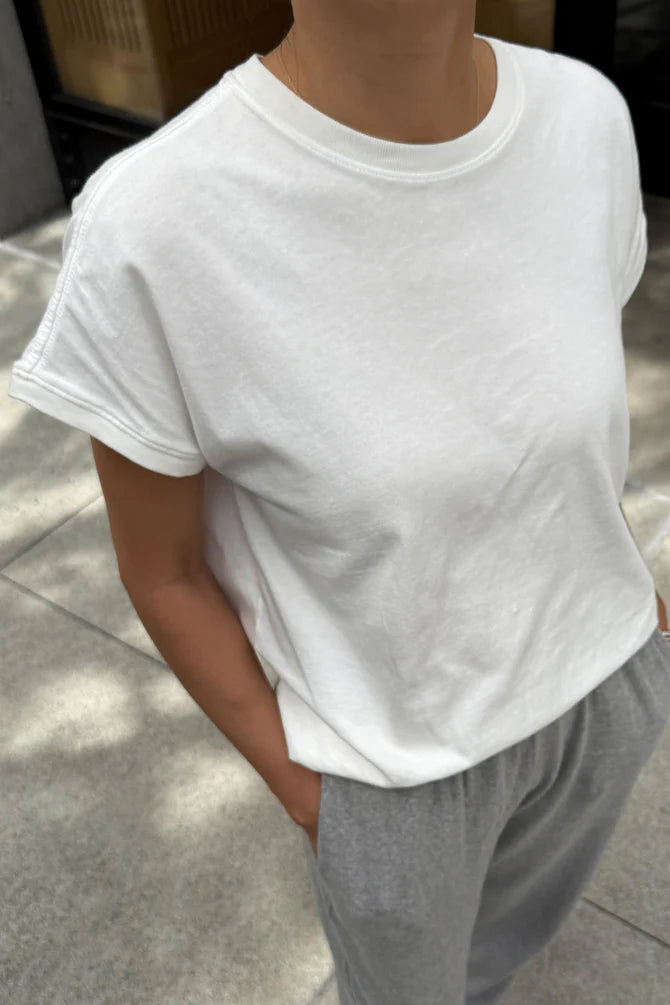 Vintage Fille Tee | Clean White