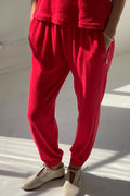 Pointelle Serene Jogger | Red Apple