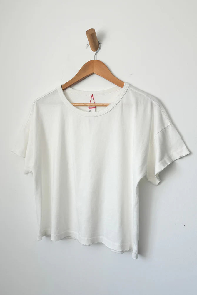 Vintage Fille Tee | Clean White