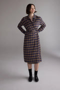 Plaid Shirt Dress | Blue/Khaki