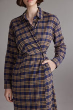 Plaid Shirt Dress | Blue/Khaki
