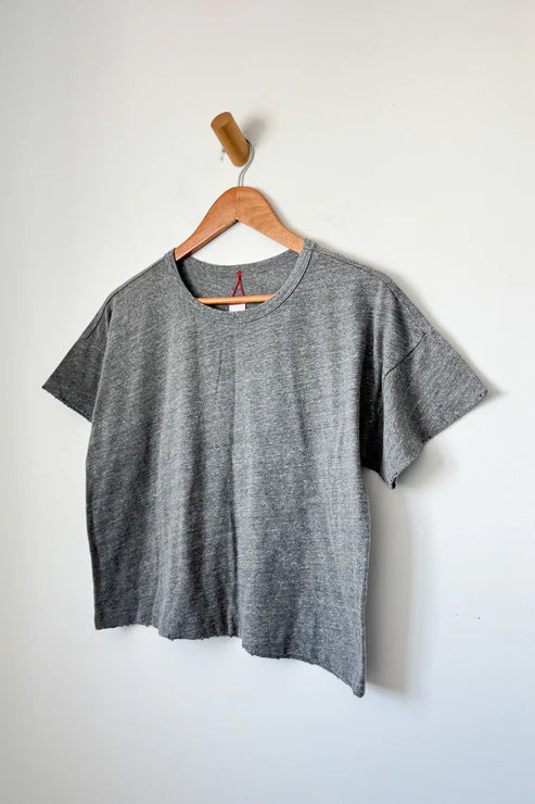 Vintage Fille Tee | Heather Grey