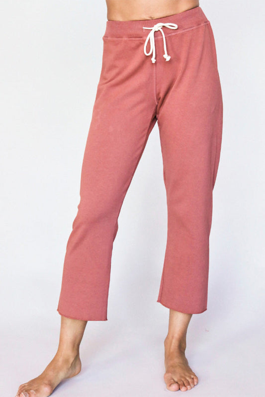Jamaica Cropped Jogger | Rose Flower
