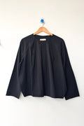 Julienne Long Sleeve Top | Black