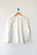 Julienne Long Sleeve Top | White