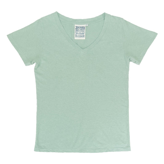 Paige V-Neck Tee | Sage Green
