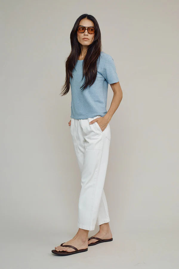 Loma Pique Tee | White