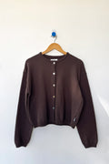 COTTON LEILA CARDIGAN | Brown
