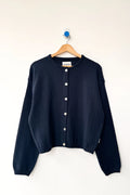 Cotton Leila Cardigan | Navy