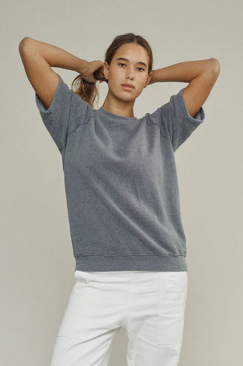 Heathered Magnuson Short Sleeve Raglan | Navy