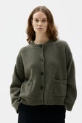 Umi Soft Wool Chunky Cardigan | Laurel Green
