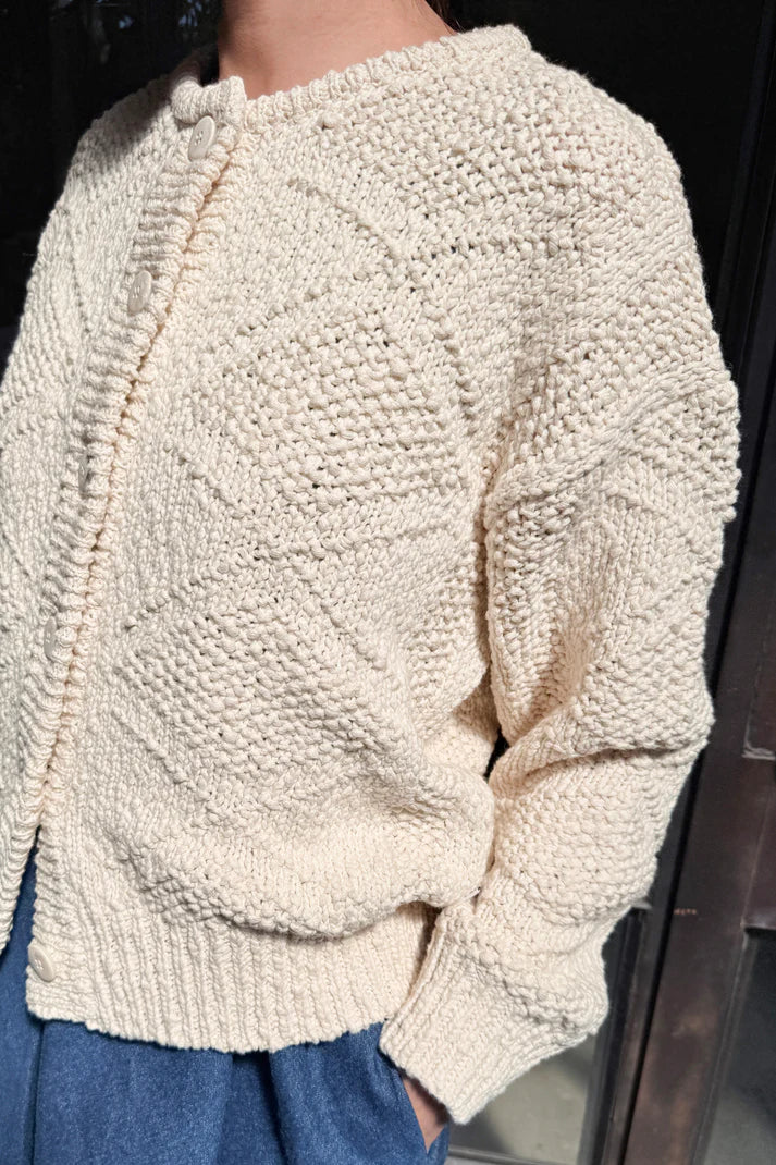 Mason Cotton Cardigan | Natural