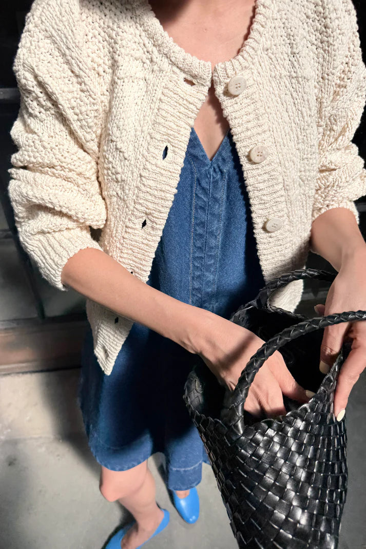 Mason Cotton Cardigan | Natural