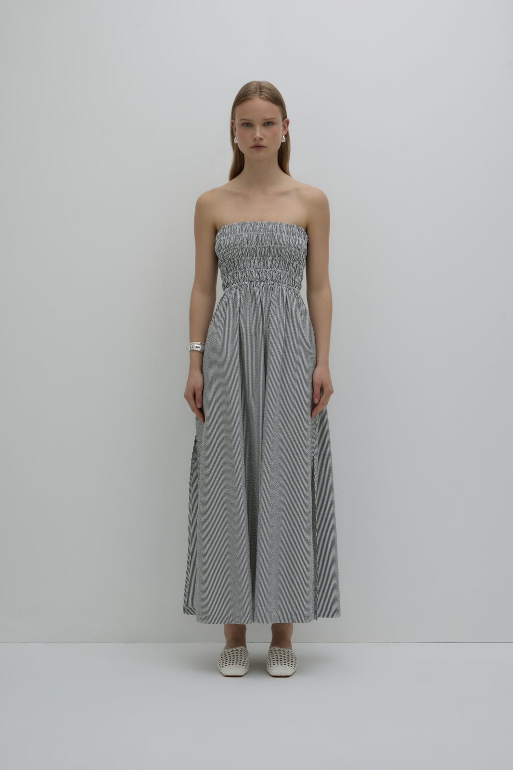 Quinn Maxi Dress | Black Stripe