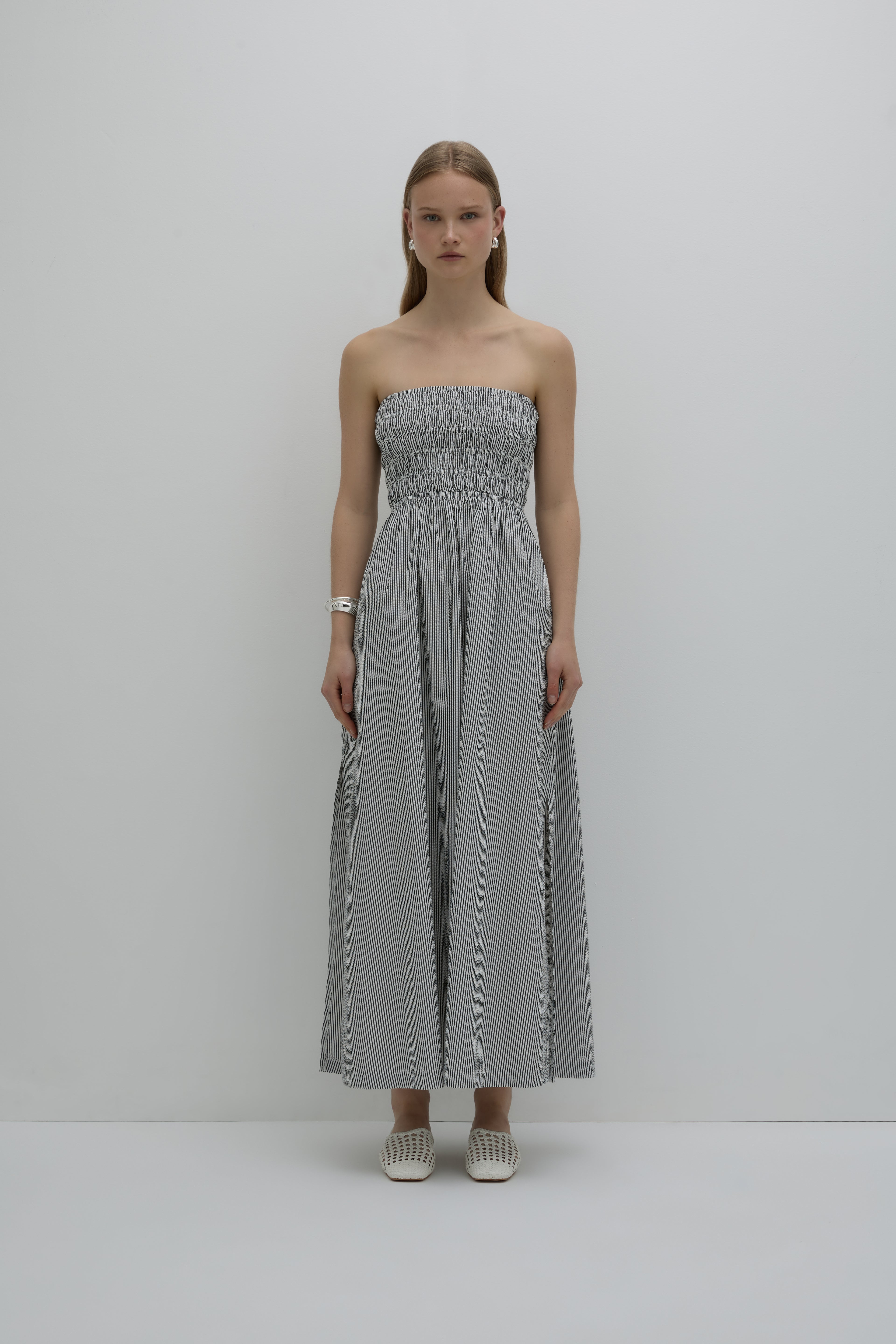 Quinn Maxi Dress | Black Stripe