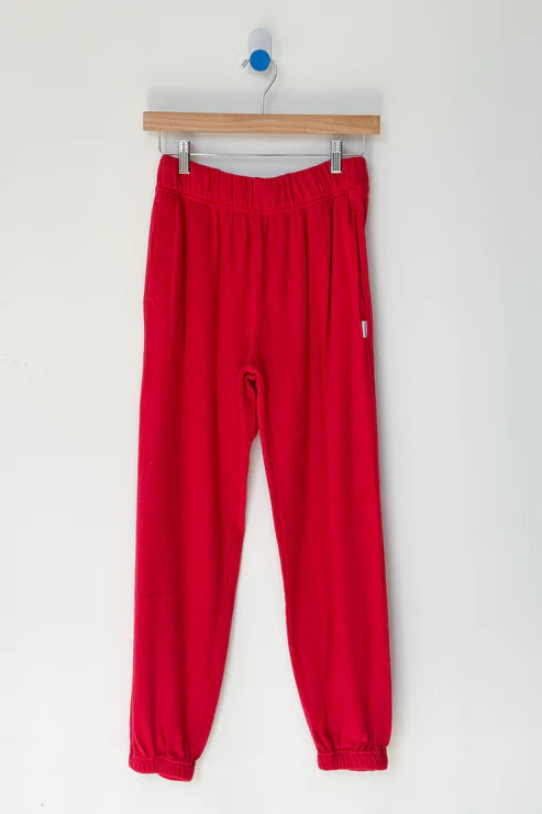 Pointelle Serene Jogger | Red Apple