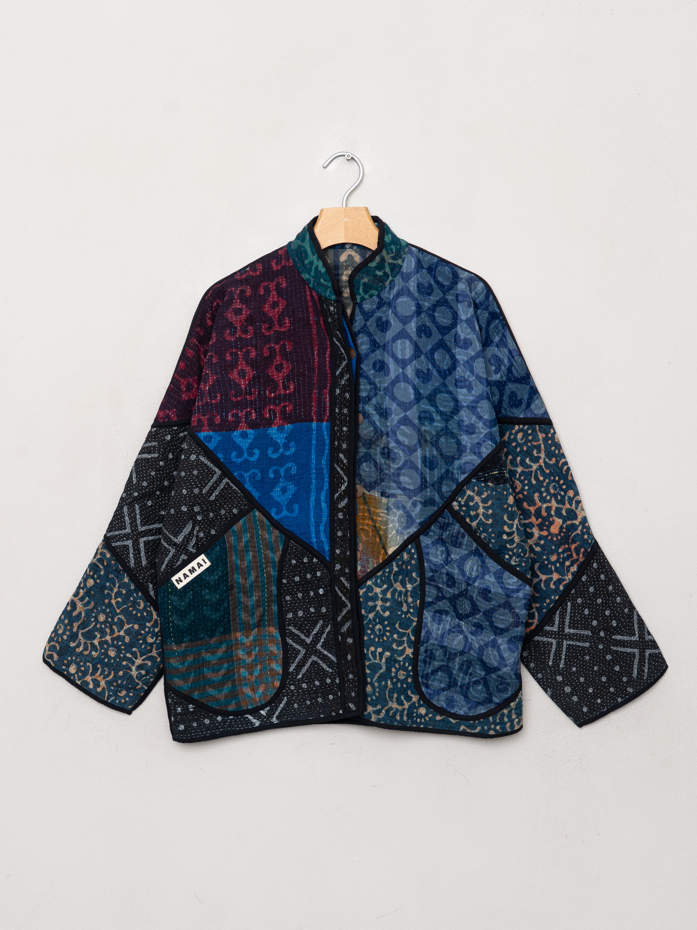 The Ladhiya Quilted Patchwork Kantha Jacket