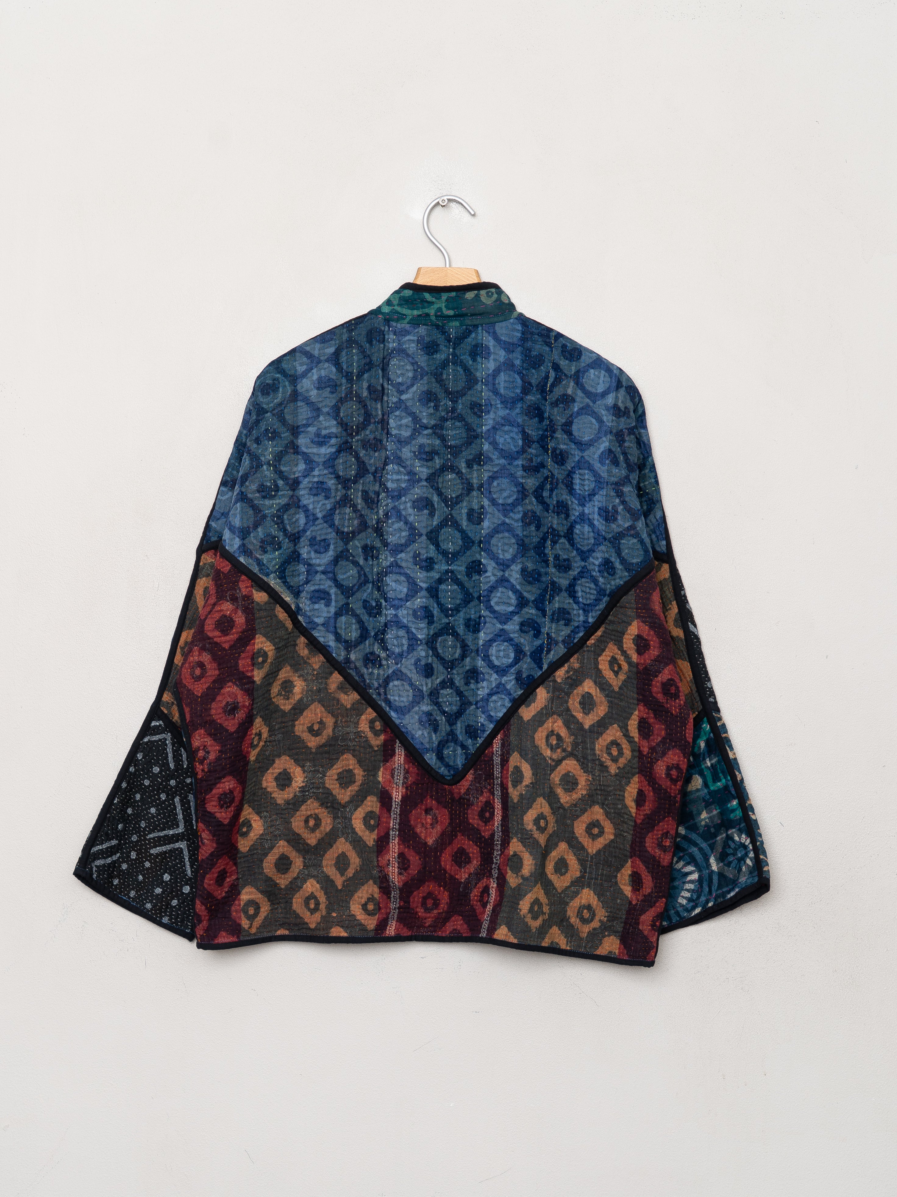 The Ladhiya Quilted Patchwork Kantha Jacket