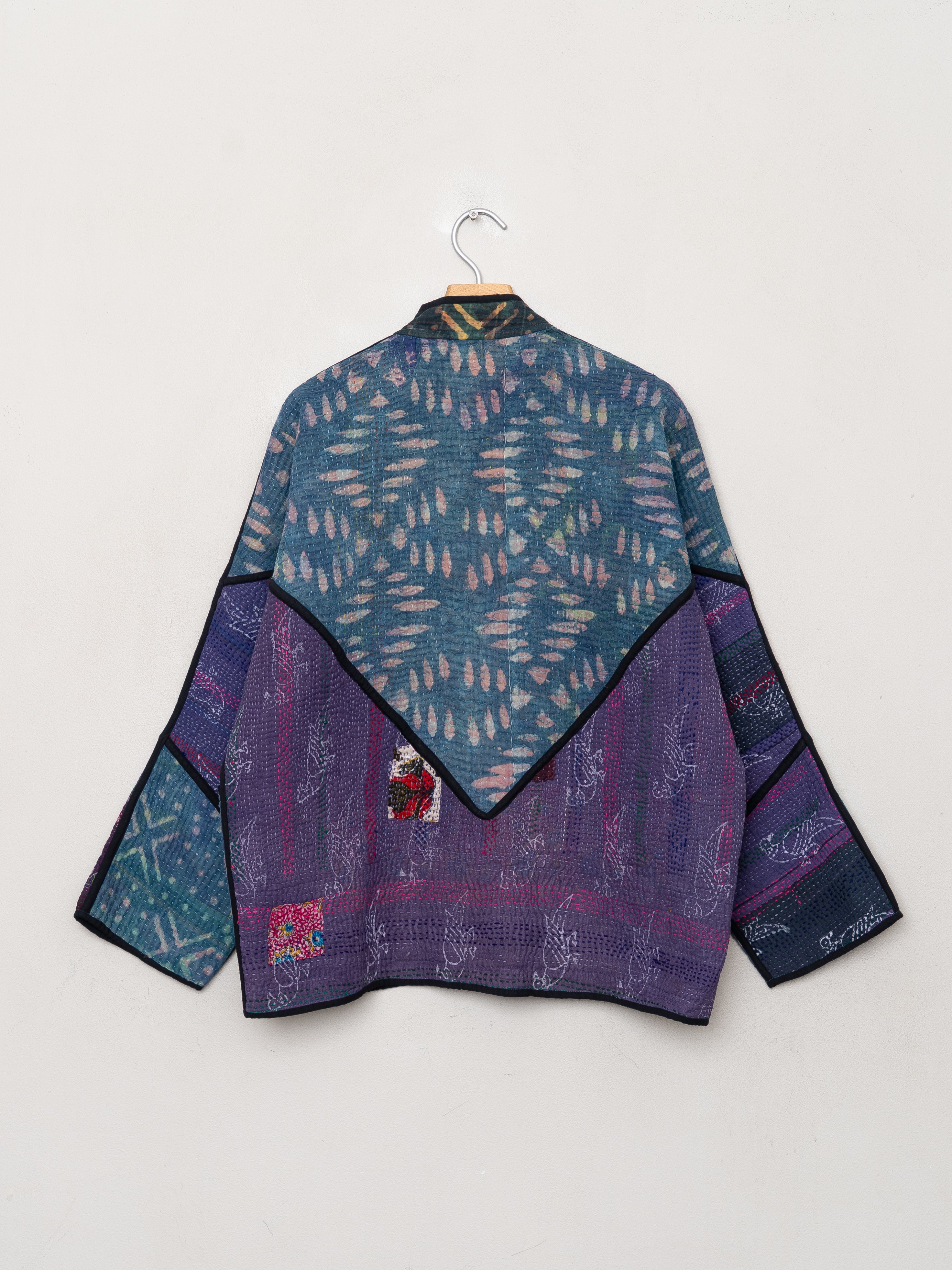 The Ladhiya Quilted Patchwork Kantha Jacket
