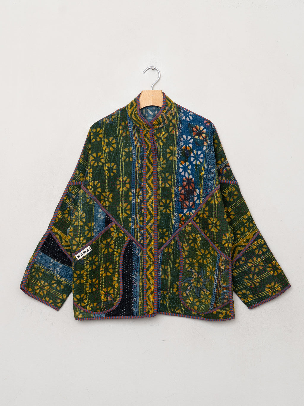 The Ladhiya Quilted Patchwork Kantha Jacket