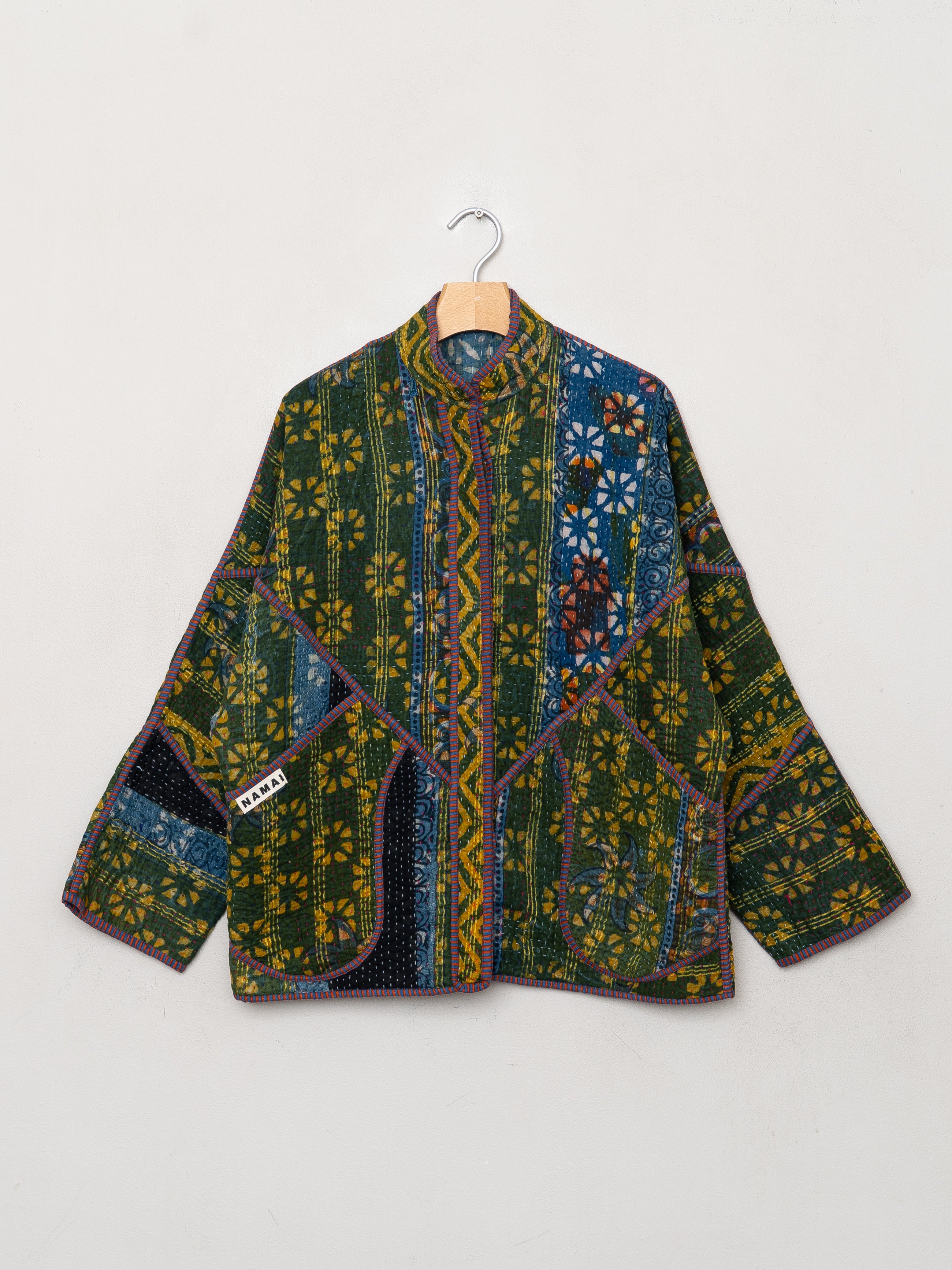 The Ladhiya Quilted Patchwork Kantha Jacket