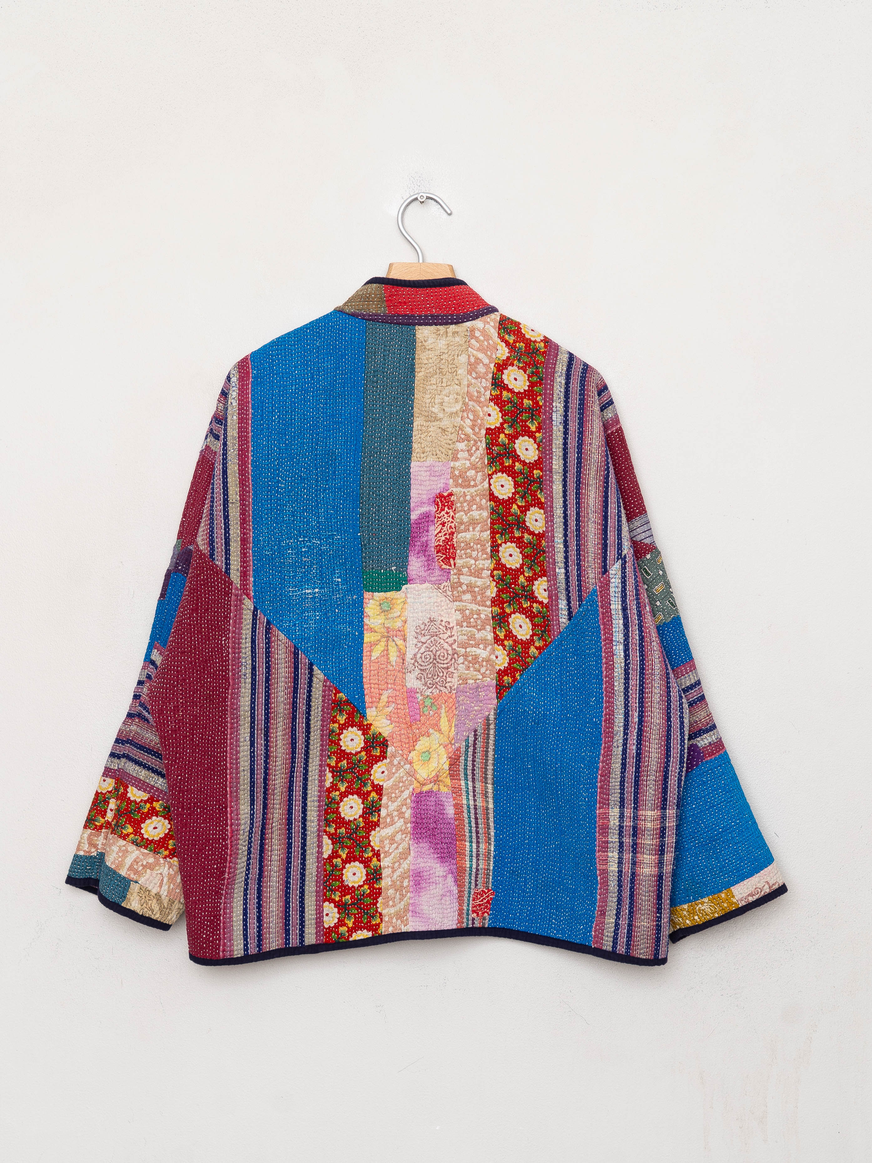 The Ladhiya Quilted Patchwork Kantha Jacket