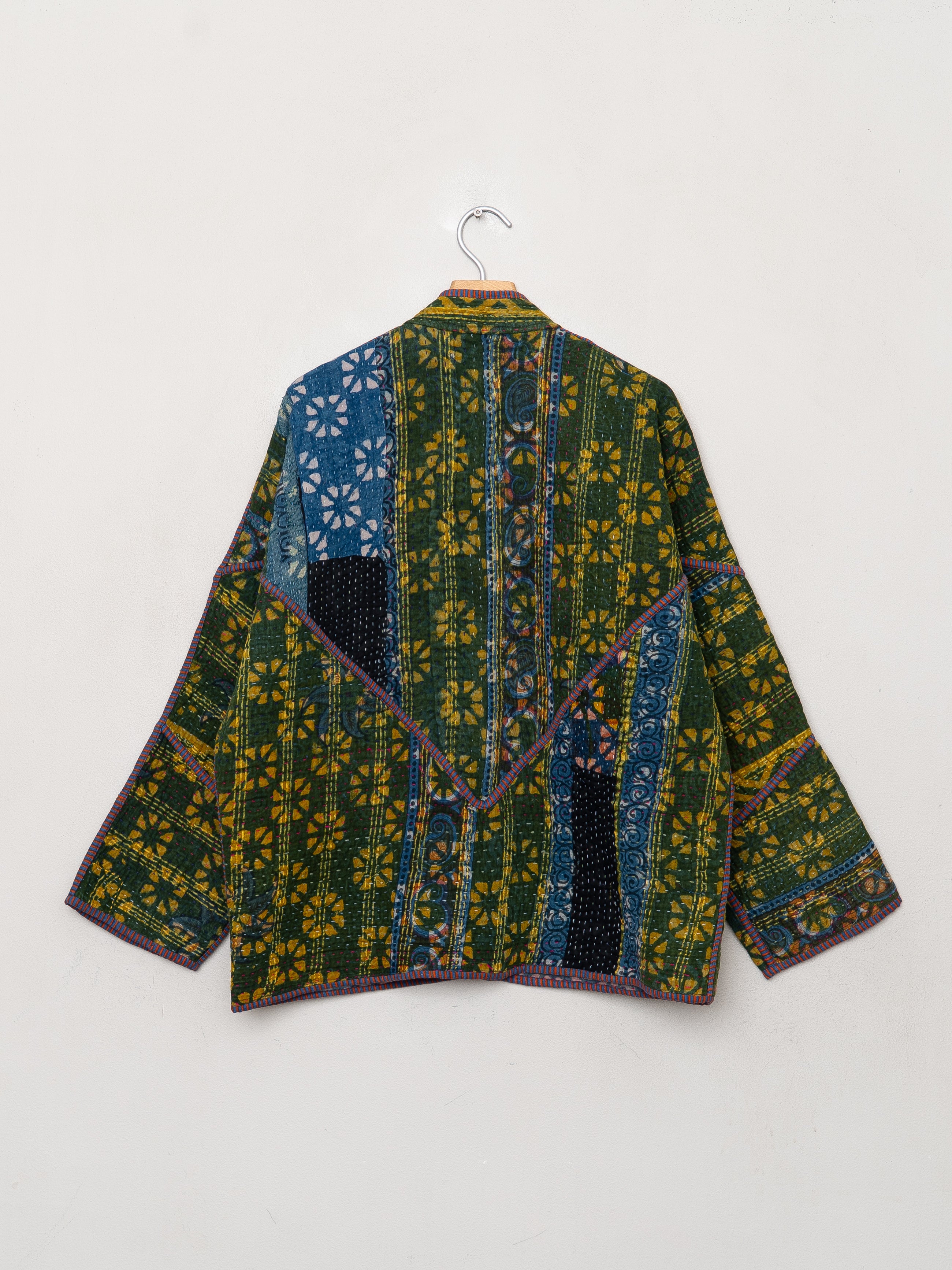 The Ladhiya Quilted Patchwork Kantha Jacket
