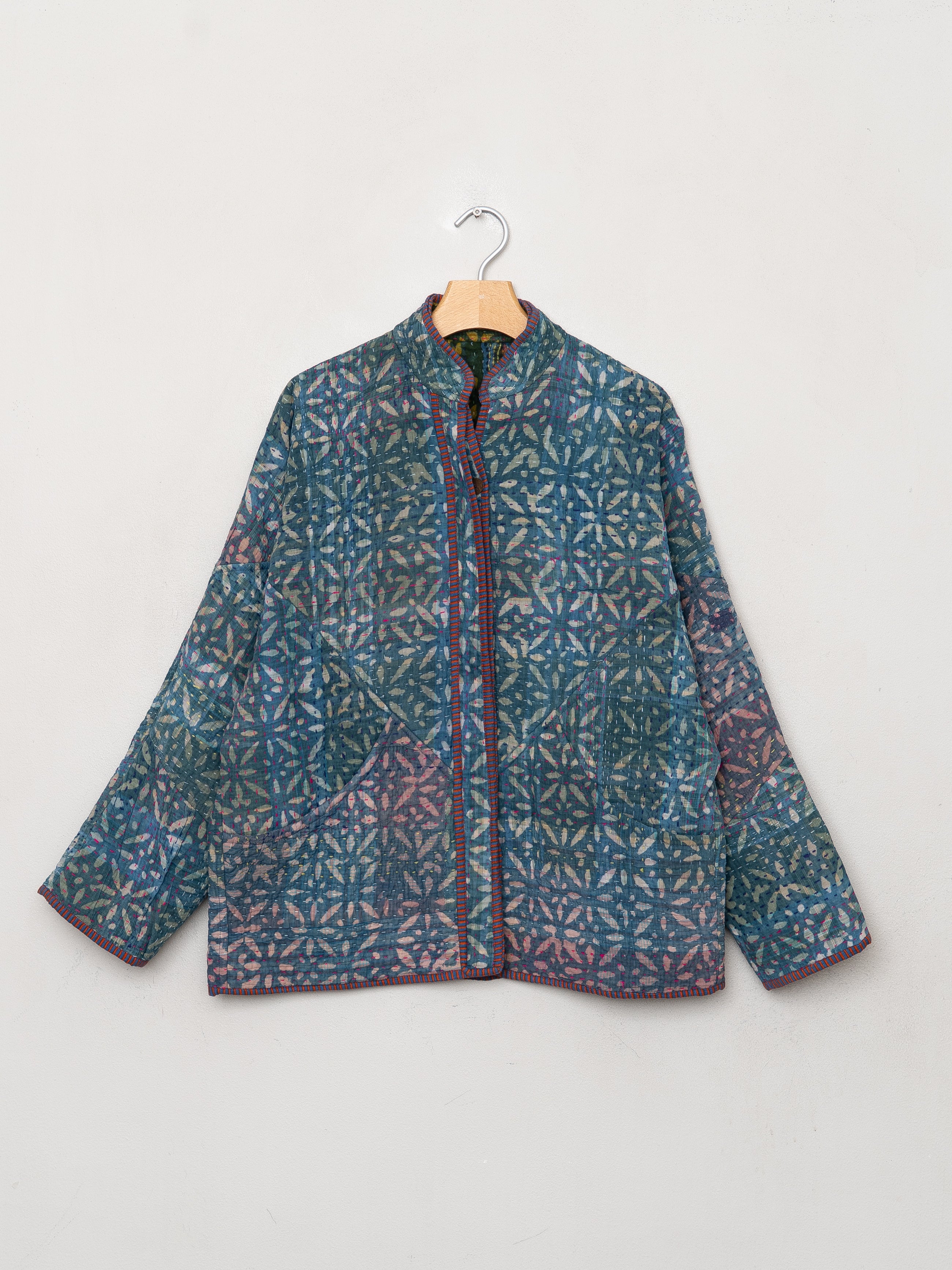 The Ladhiya Quilted Patchwork Kantha Jacket
