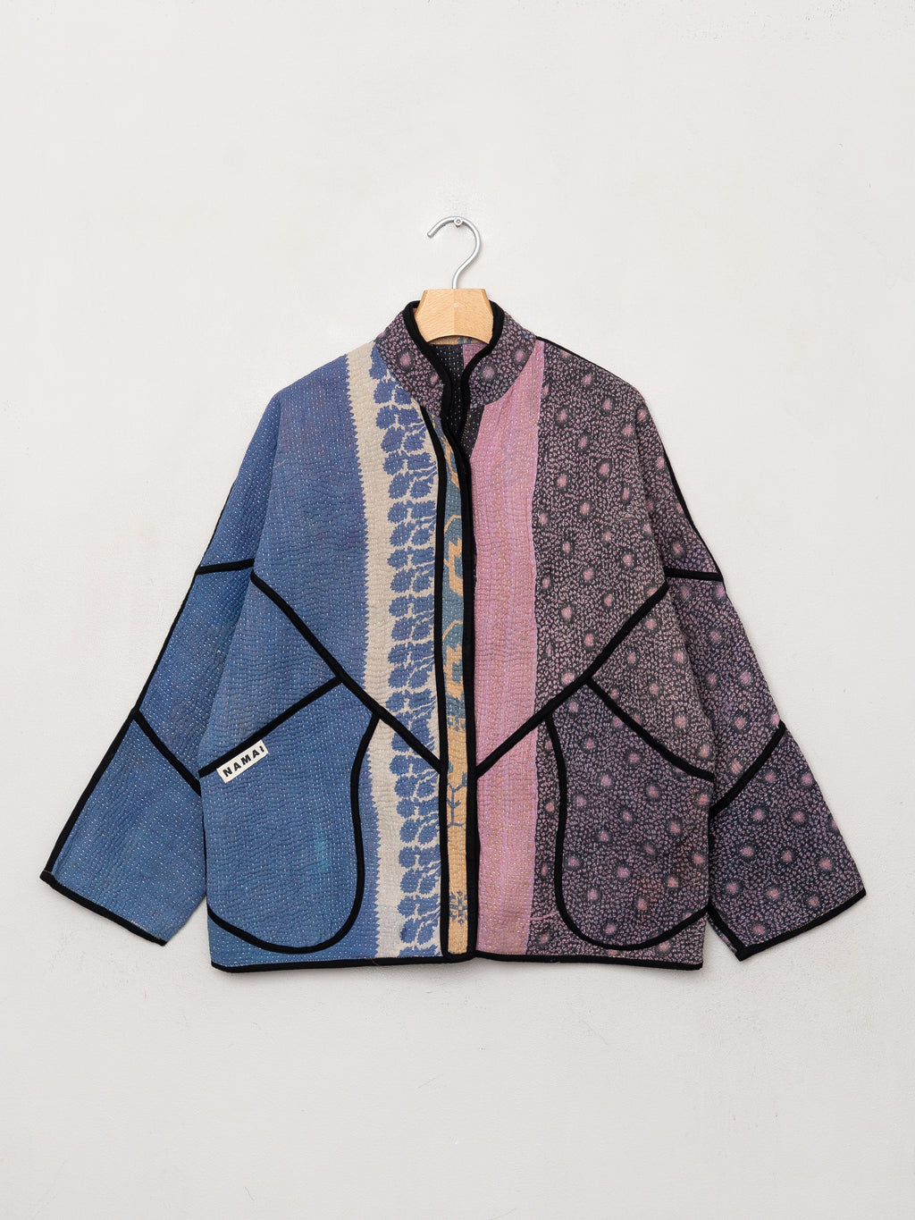 The Ladhiya Quilted Patchwork Kantha Jacket