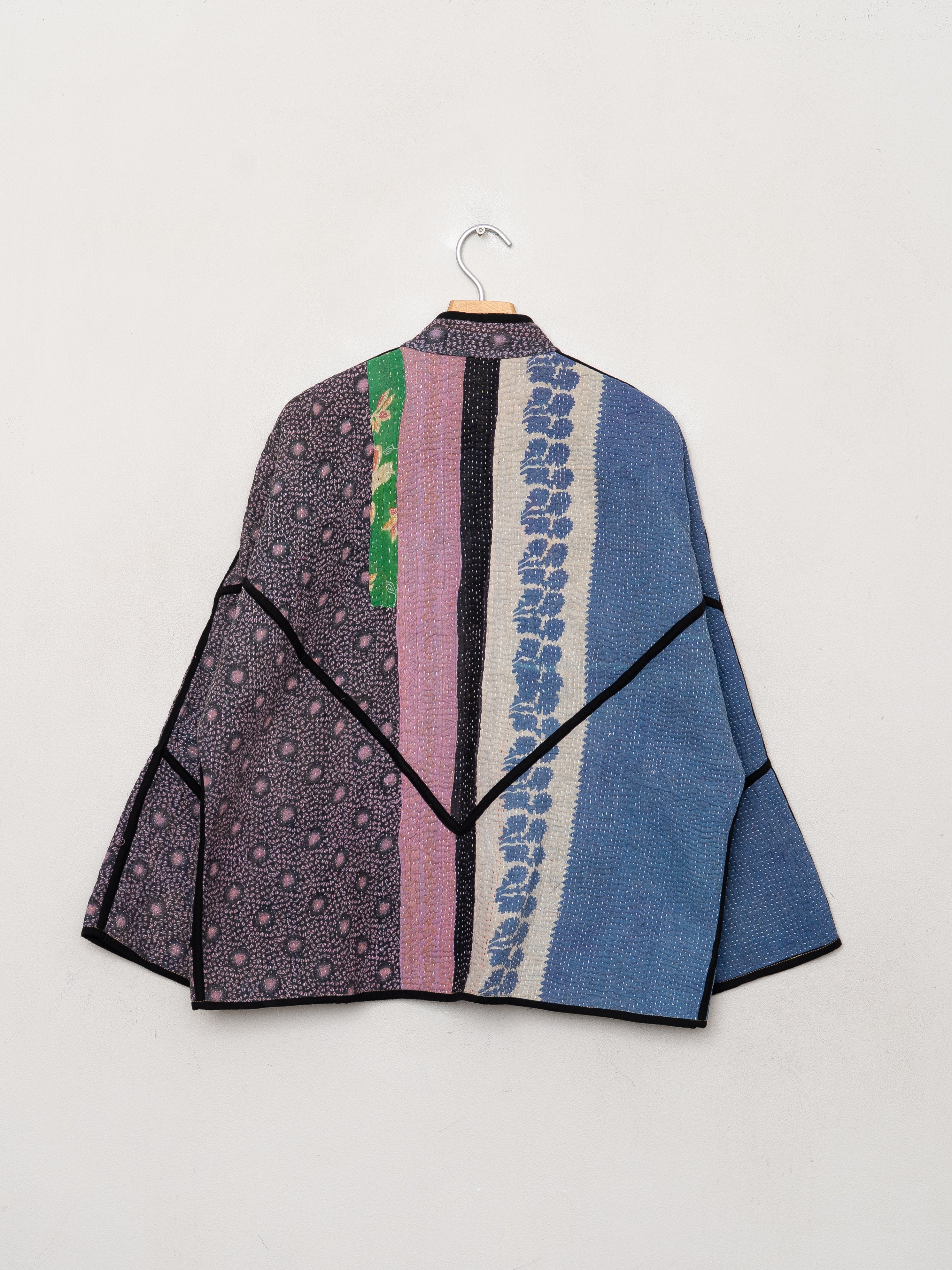 The Ladhiya Quilted Patchwork Kantha Jacket