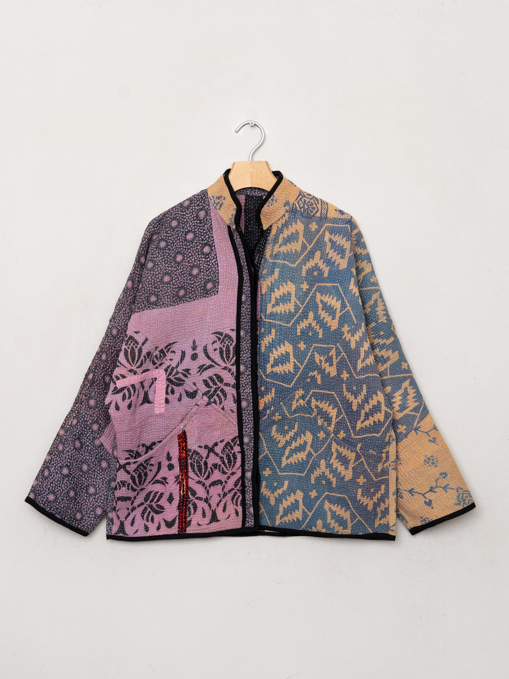The Ladhiya Quilted Patchwork Kantha Jacket
