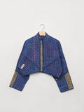 The Kaira Cropped Quilted Patchwork Kantha Jacket