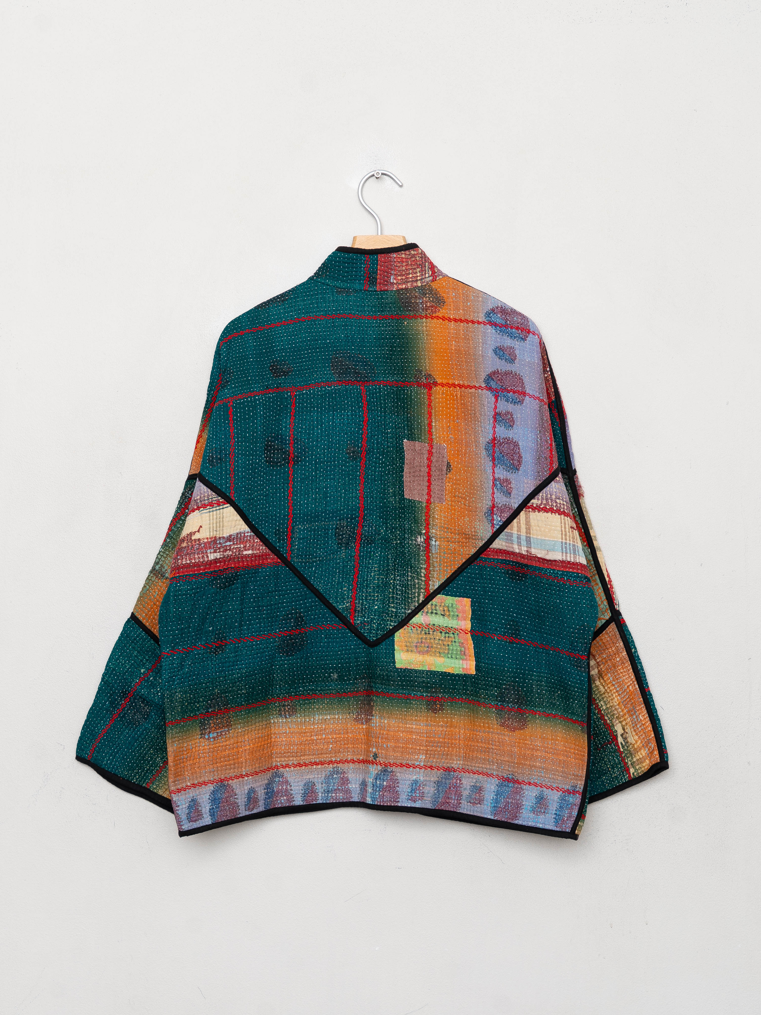 The Ladhiya Quilted Patchwork Kantha Jacket  Only One Made