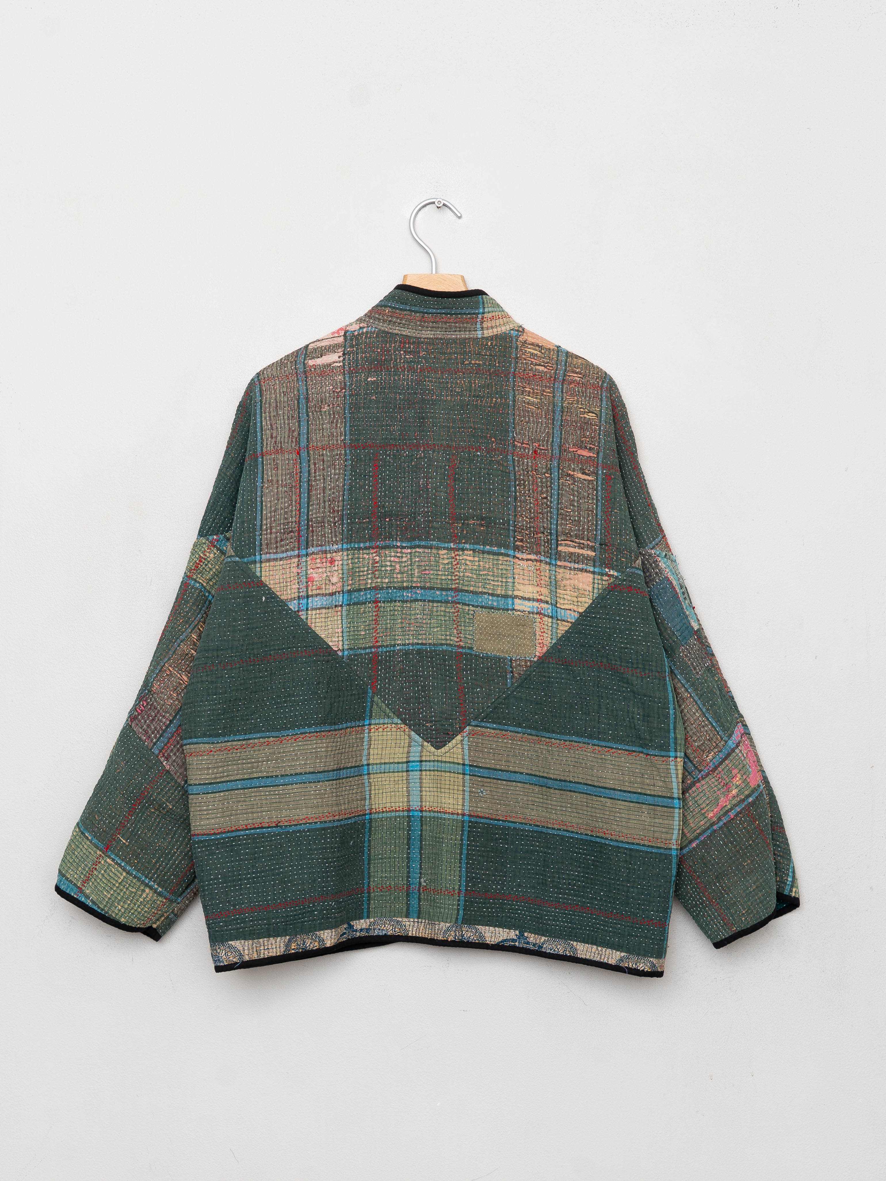 The Ladhiya Quilted Patchwork Kantha Jacket  Only One Made