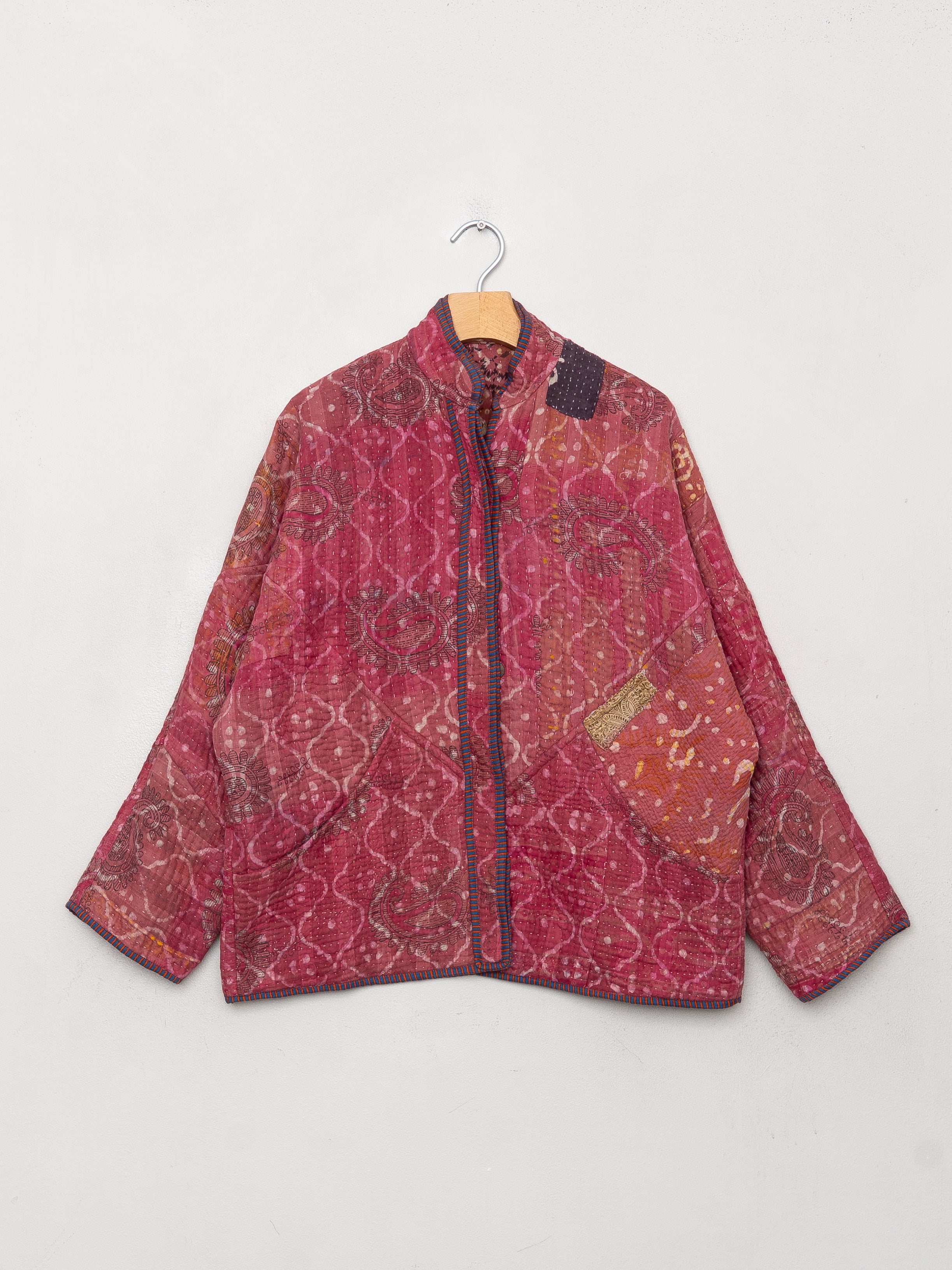 The Ladhiya Quilted Patchwork Kantha Jacket